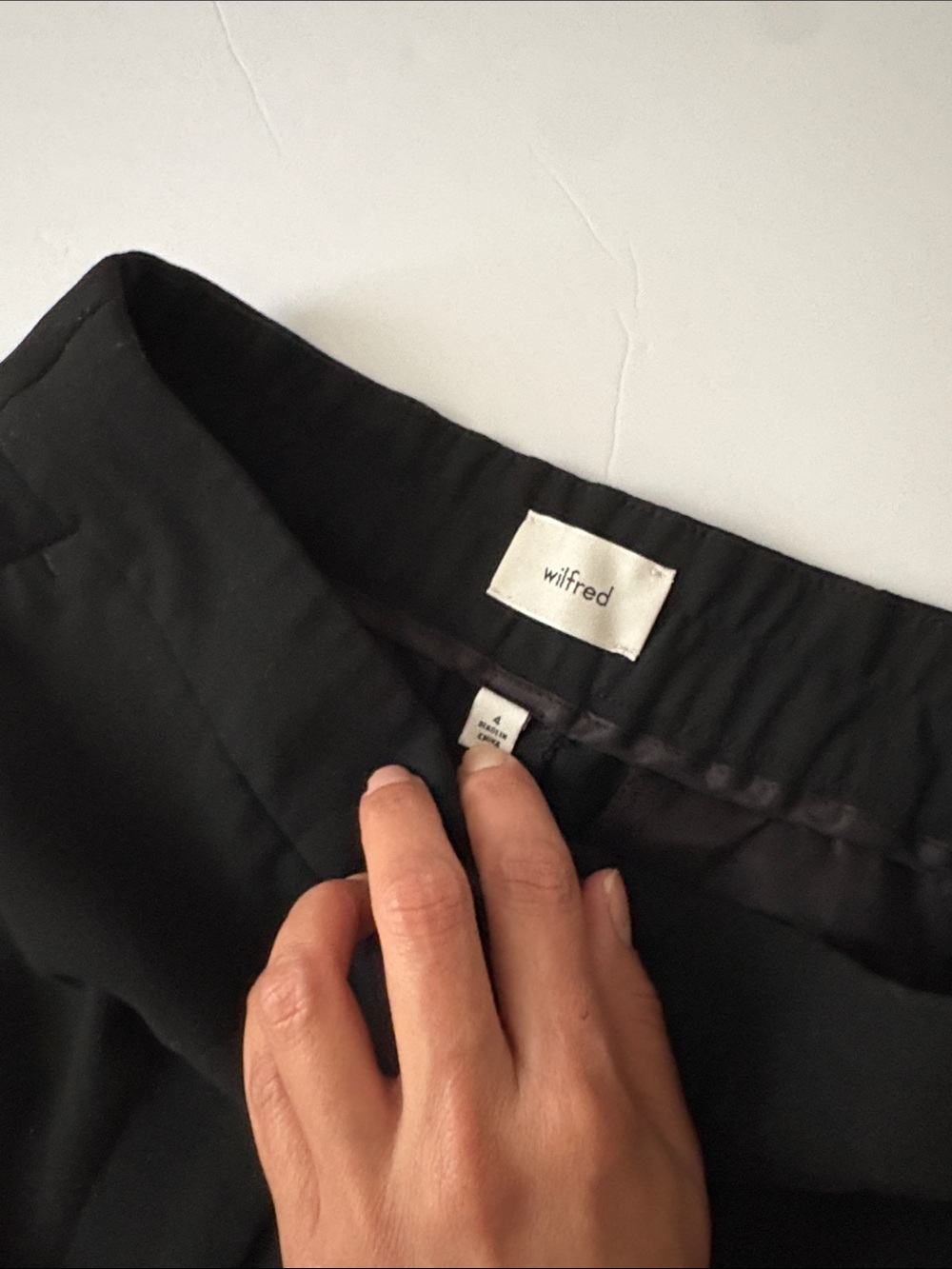 Wilfred Black Wide-Leg Tailored Trousers - Picture 3 of 14